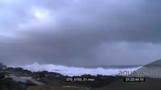 TL Storm clouds forming over ocean