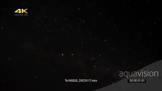 Time lapse of stars over African bushveld
