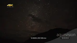 Time lapse of stars over African bushveld