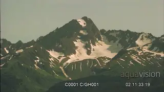 Time- lapse of a rugged mountain.