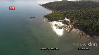 AERIAL of the Russian Bay GOOD LIGHT GREEN