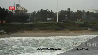 Tropical cyclone Irina in Durban Beachfront