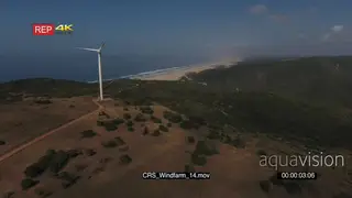 Drone footage Wind farms environmental