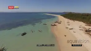 AERIAL of boats on the Madagascar Island GOOD LIGHT