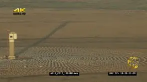 AERIAL over Khi Solar One solar power plant, located near Upington in the Northern Cape