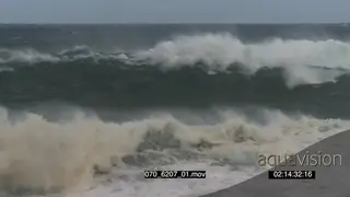 Big waves rolling in