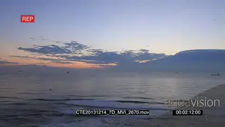 Scenic morning sunrise light over ocean