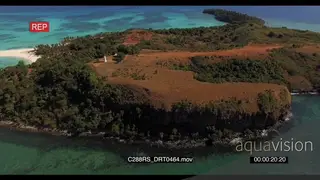 AERIAL of the Madagascar Island GOOD LIGHT GREEN