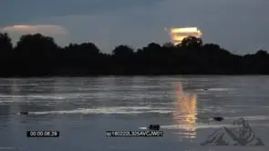 A Smalls Hippo Pod resting in the River during Sunset