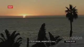 Sunset over ocean